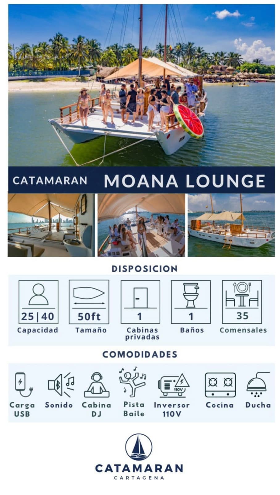 Catamarán Moana Lounge - Vista 5