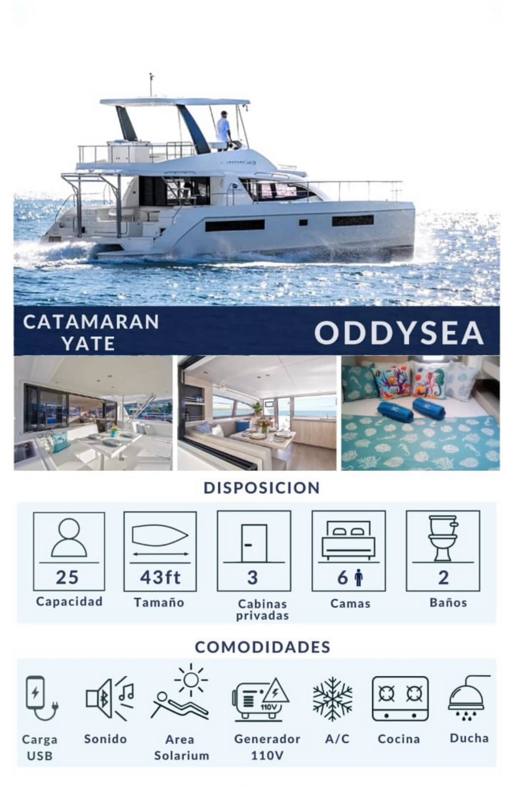 Catamarán Powercat 43 - Vista 5